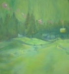 Snowy Road I, 2011, Oil on canvas, 121 x 111 cm, ©Hilja Roivainen.